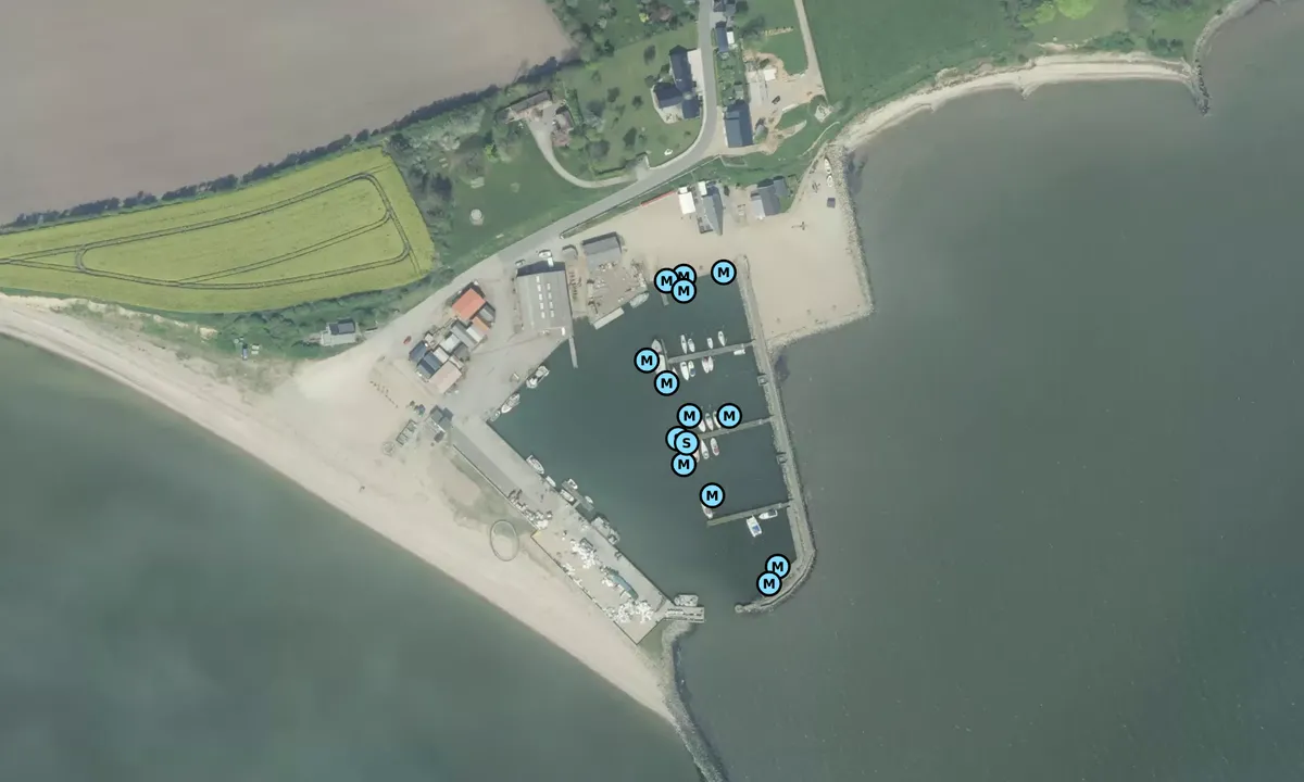 Satelite image of Sillerslev Havn