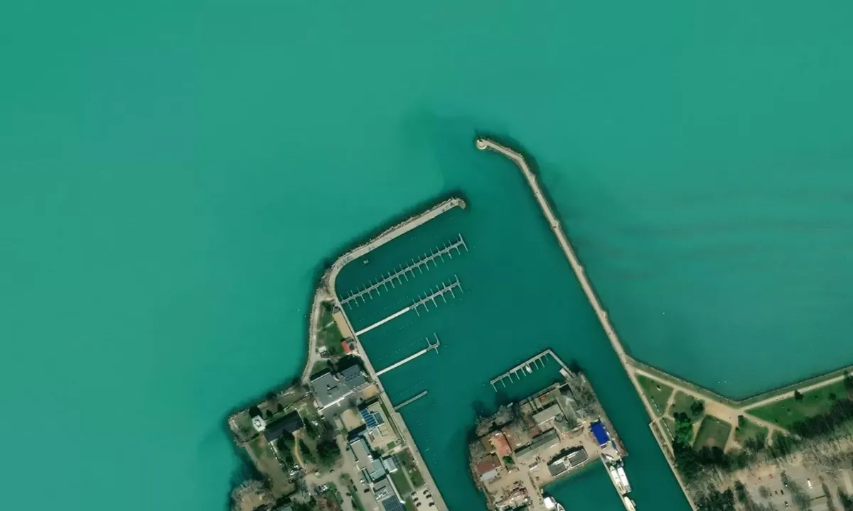 Satelite image of Siófok Marina