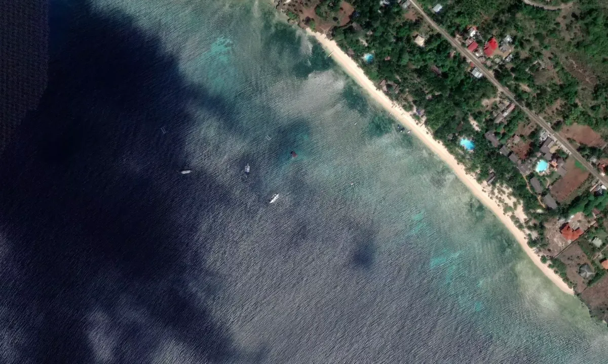 Satelite image of Siquijor West