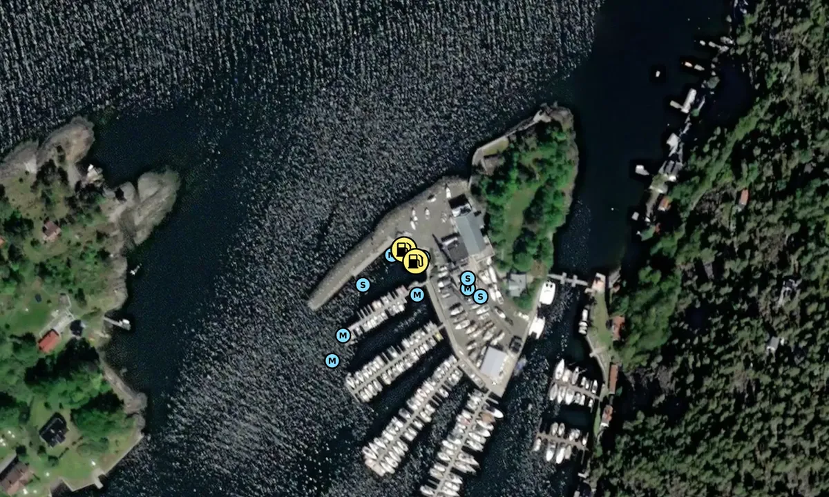 Satelite image of Sjøsenteret Nesodden - Kavringen - Drivstoff