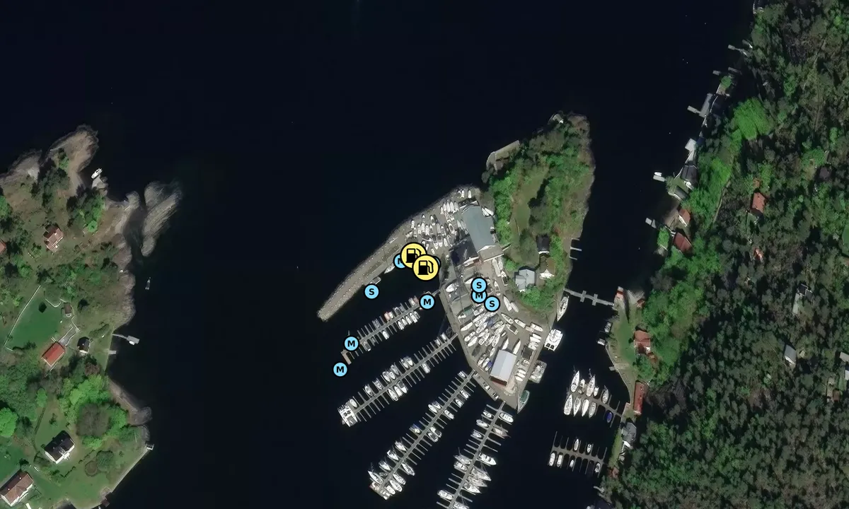 Satelite image of Sjøsenteret Nesodden - Kavringen - Drivstoff