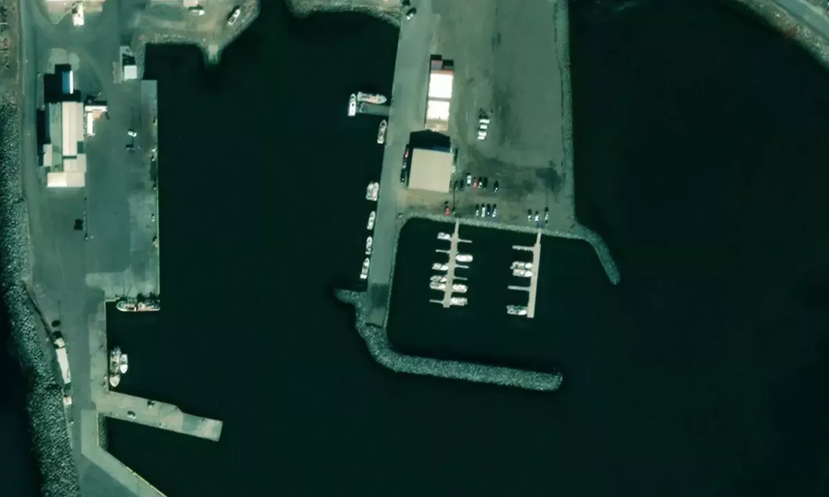 Satelite image of Skagaströnd