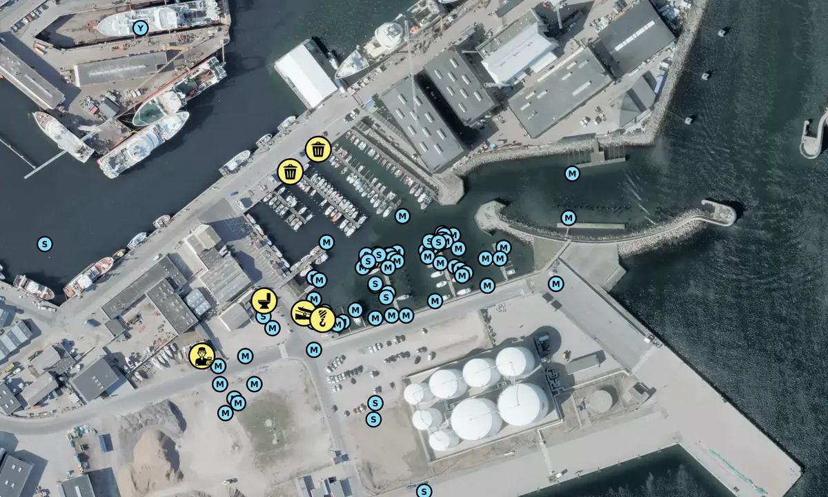 Satelite image of Skagen Sejlklub