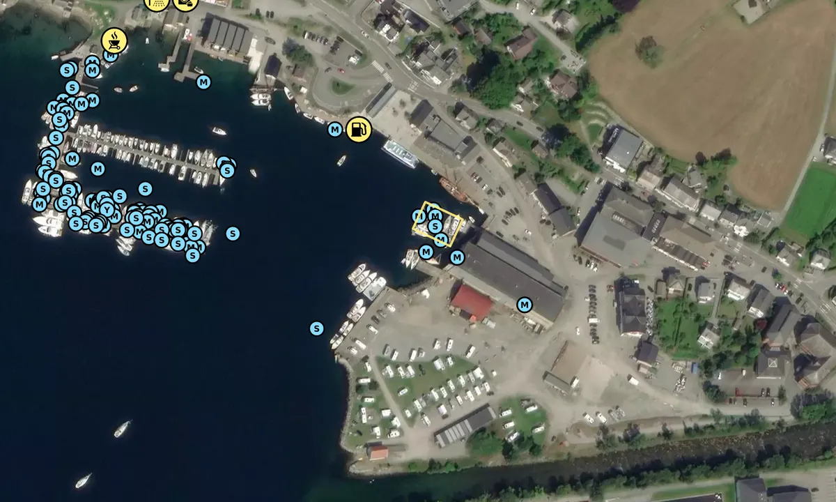 Satelite image of Skålafjæro Båthamn