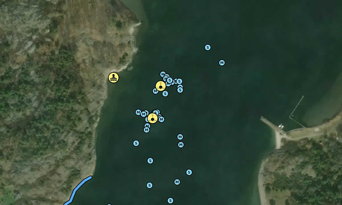 Satelite image of Skalla hamn - Skallanas - SXK Västkust