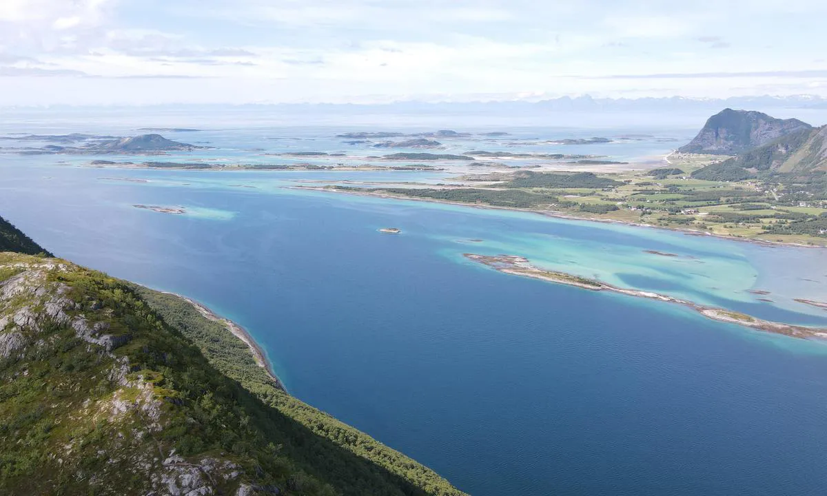 Skånlandsodden: Utsikt mot Steigen og Lofoten