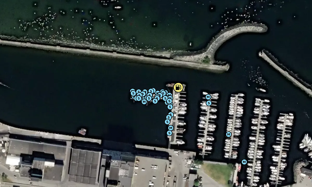 Satelite image of Skansen Gjestehavn - Trondheim