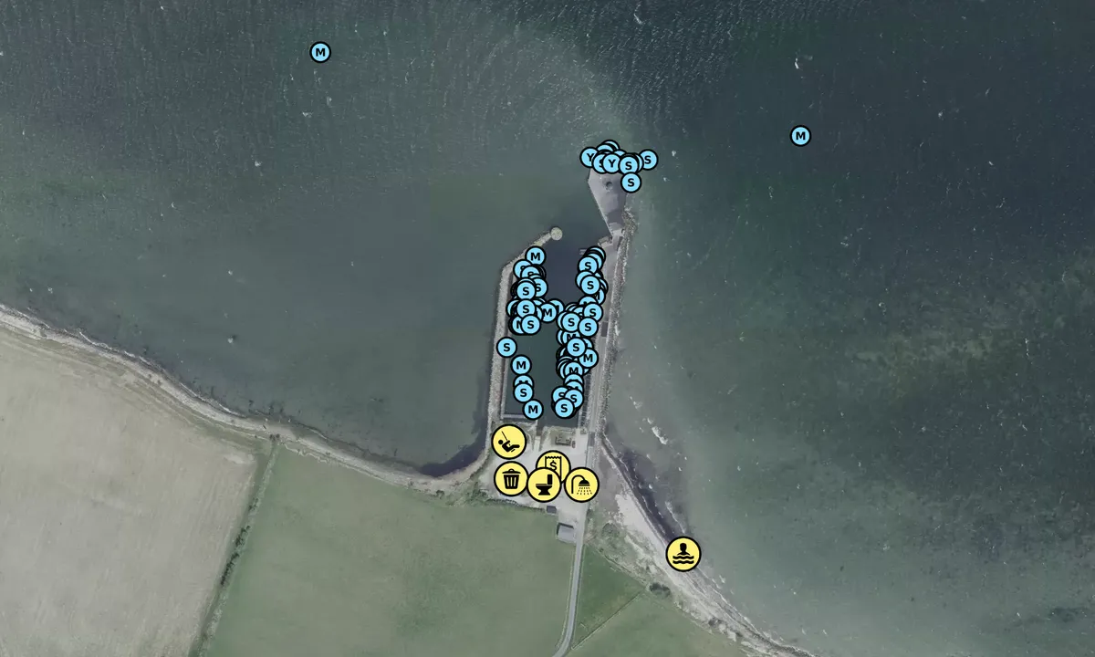 Satelite image of Skarø Havn