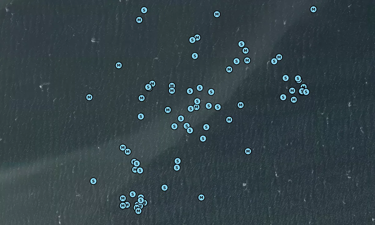 Satelite image of Skarø Rev bouy