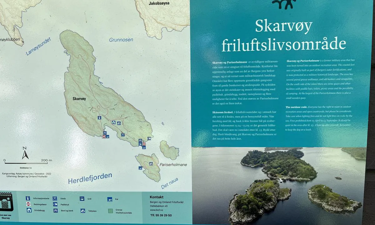 Skarvøyna - Herdla: {"base": "da", "no": "Informasjonstavle", "se": "Info tavla", "en": "Information board", "da": "Info tavle"}