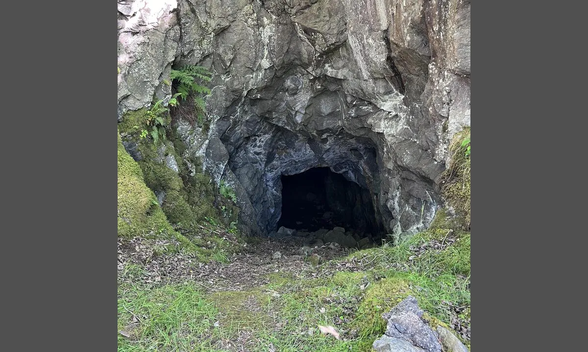 Skarvøyna - Herdla: {"base": "no", "no": "Tunnel som var del av forsvarsverkene.", "se": "Tunnel som var en del av f\u00f6rsvarsverken.", "en": "Tunnel that was part of the defense works.", "da": "Tunnel som var del af forsvarsv\u00e6rkerne."}