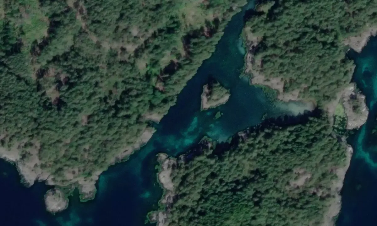 Flyfoto av Skipavågen - Tysnes