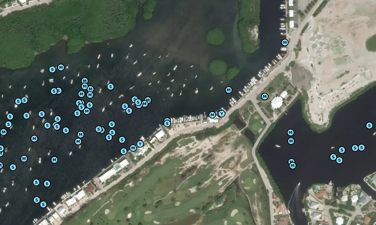 Satelite image of Skipjack Marina Dockside