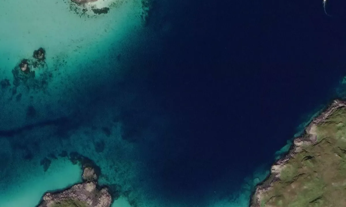 Satelite image of Skipperøya naturhavn