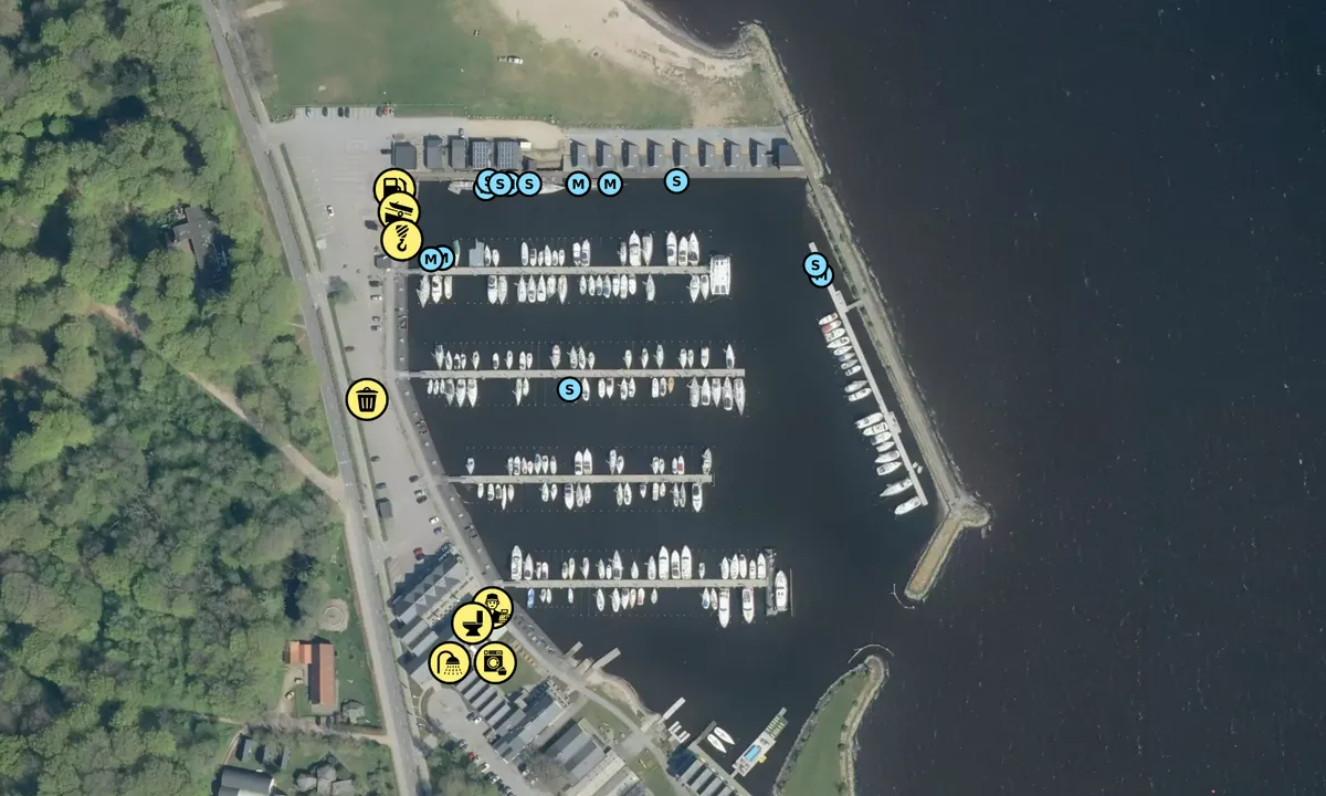 Satelite image of Skive Søsportshavn