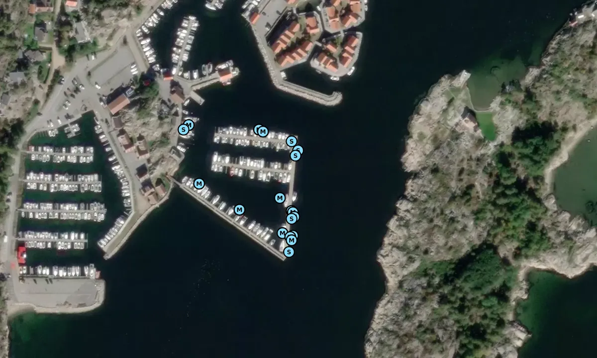 Flyfoto av Skjærhalden båtforening