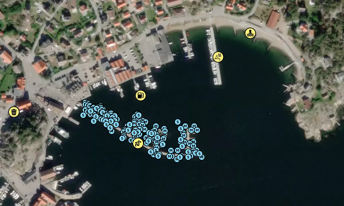Satelite image of Skjærhalden Gjestehavn