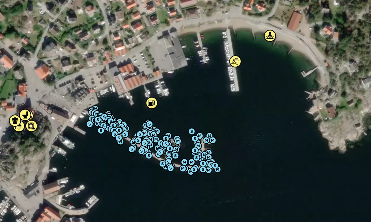 Satelite image of Skjærhalden Gjestehavn