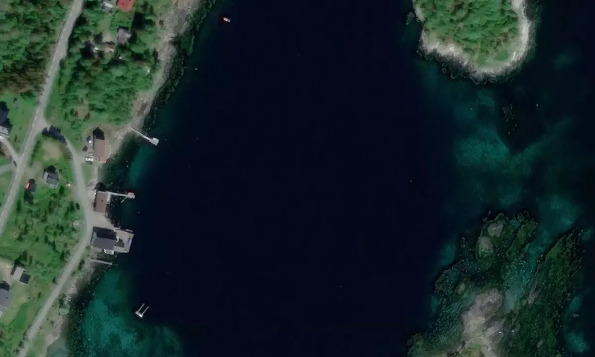 Satelite image of Skjelsviksjøen