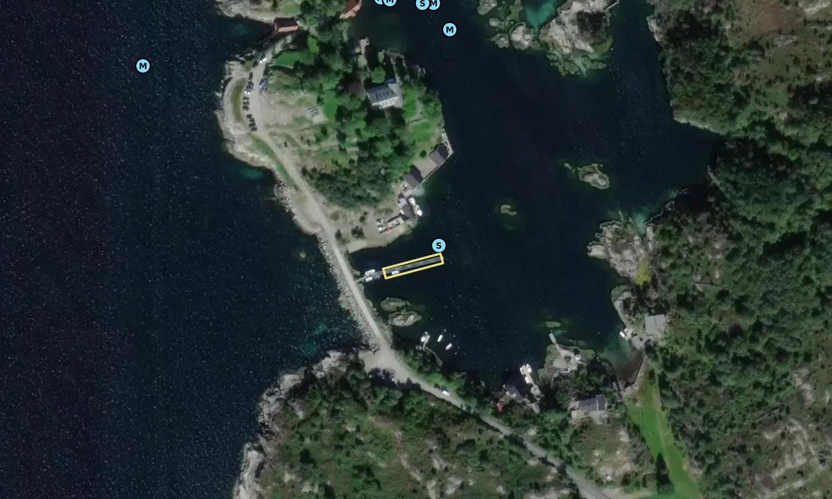 Flyfoto av Skjerjehamn naturhamn