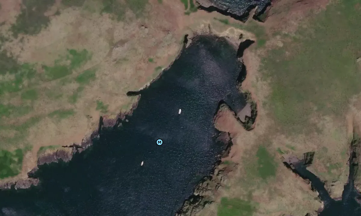 Satelite image of Skomer island, South Haven