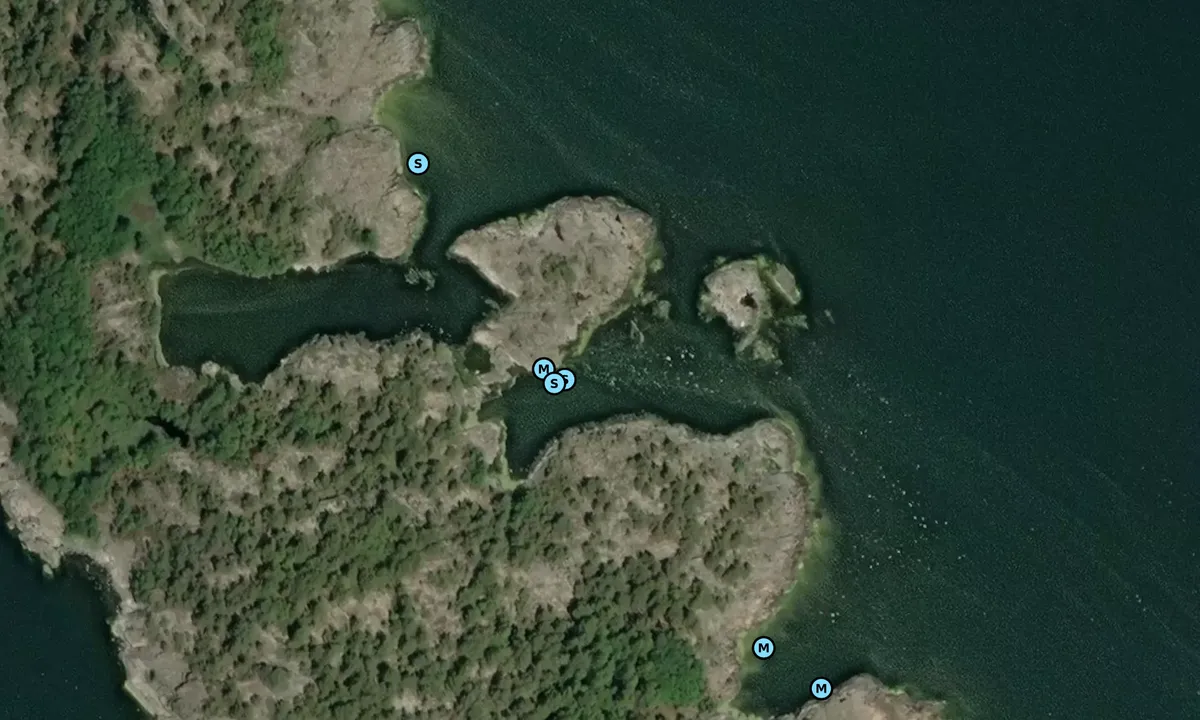 Flyfoto av Skräckskär - Krokudden - Tjärkroken - Häradskär