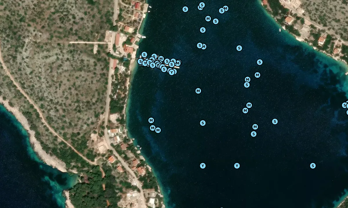 Satelite image of Skrivena Luka