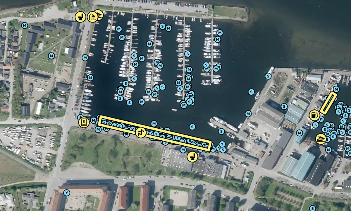 Satelite image of Skudehavnen - Aalborg