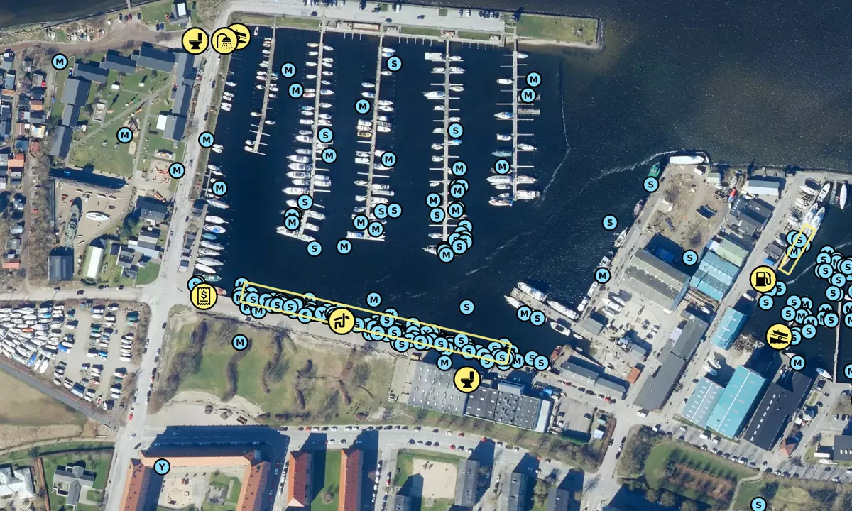 Satelite image of Skudehavnen - Aalborg
