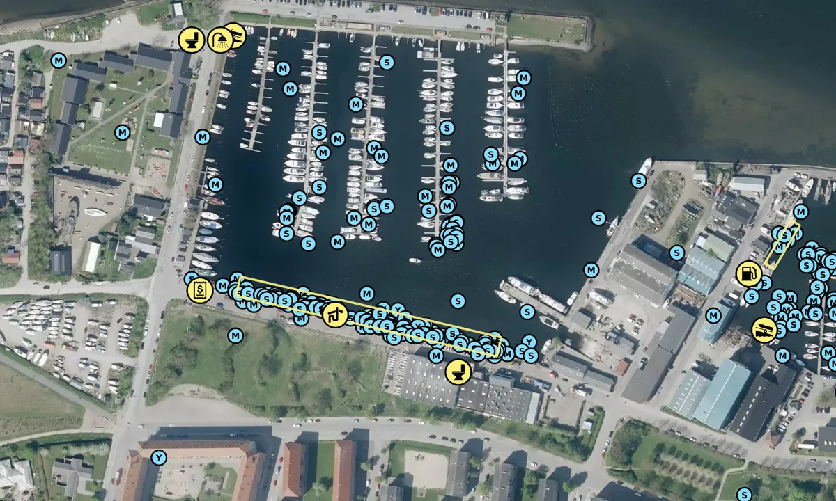 Satelite image of Skudehavnen - Aalborg