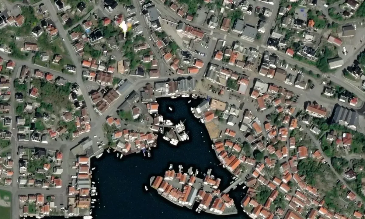 Flyfoto av Skudeneshavn Gjestehavn - Karmøy