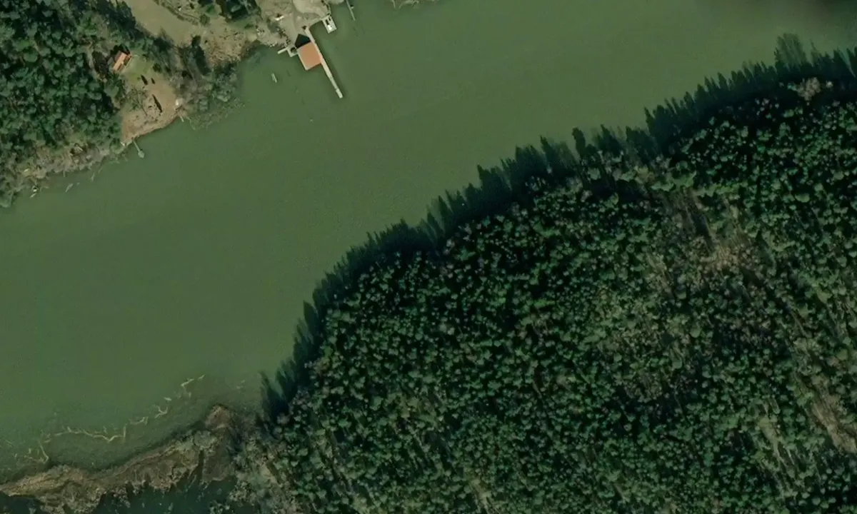 Satelite image of Skurusundet (Ängsö)
