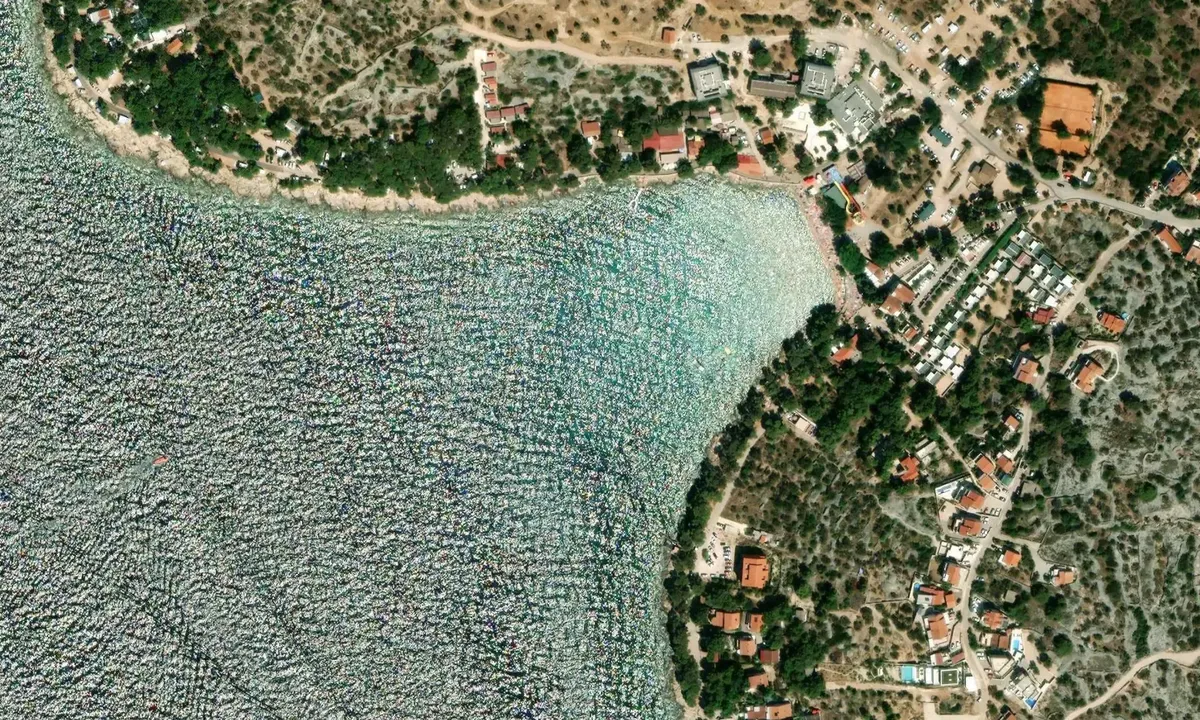 Satelite image of Slanica Bay