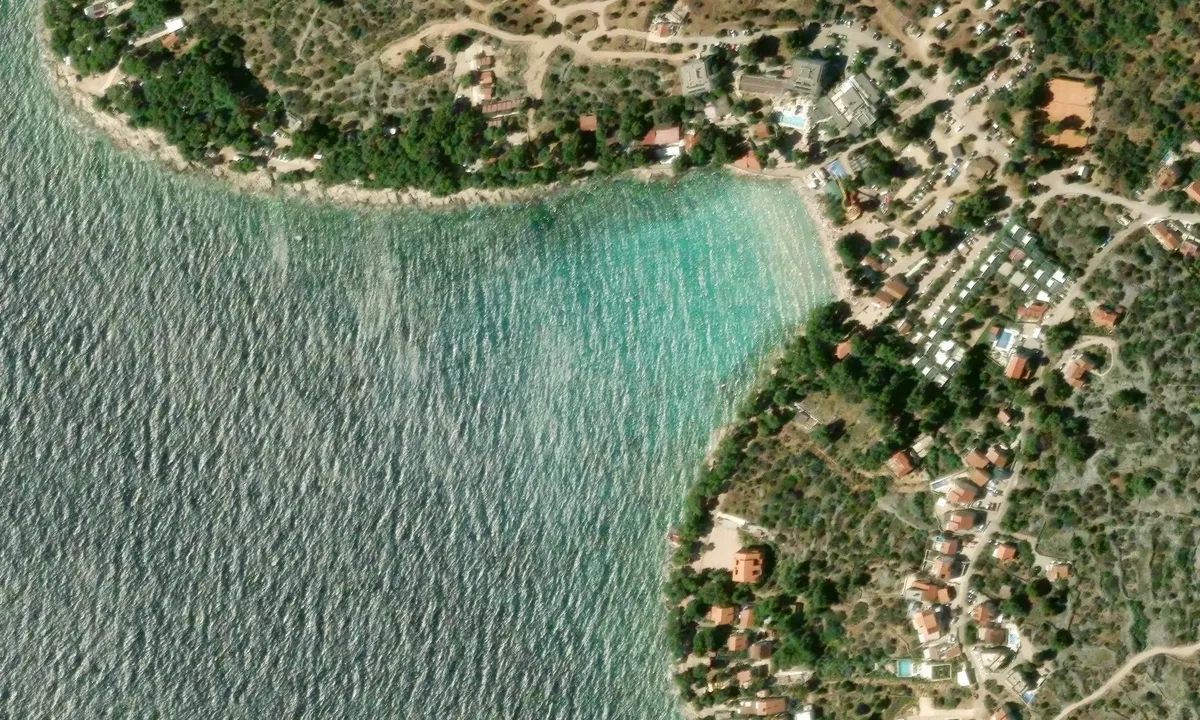 Satelite image of Slanica Bay