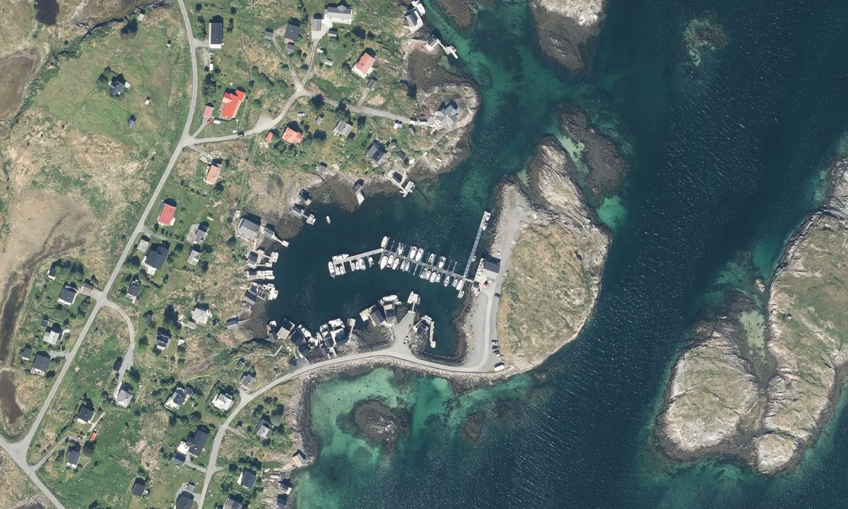 Flyfoto av Sleneset Båtforening