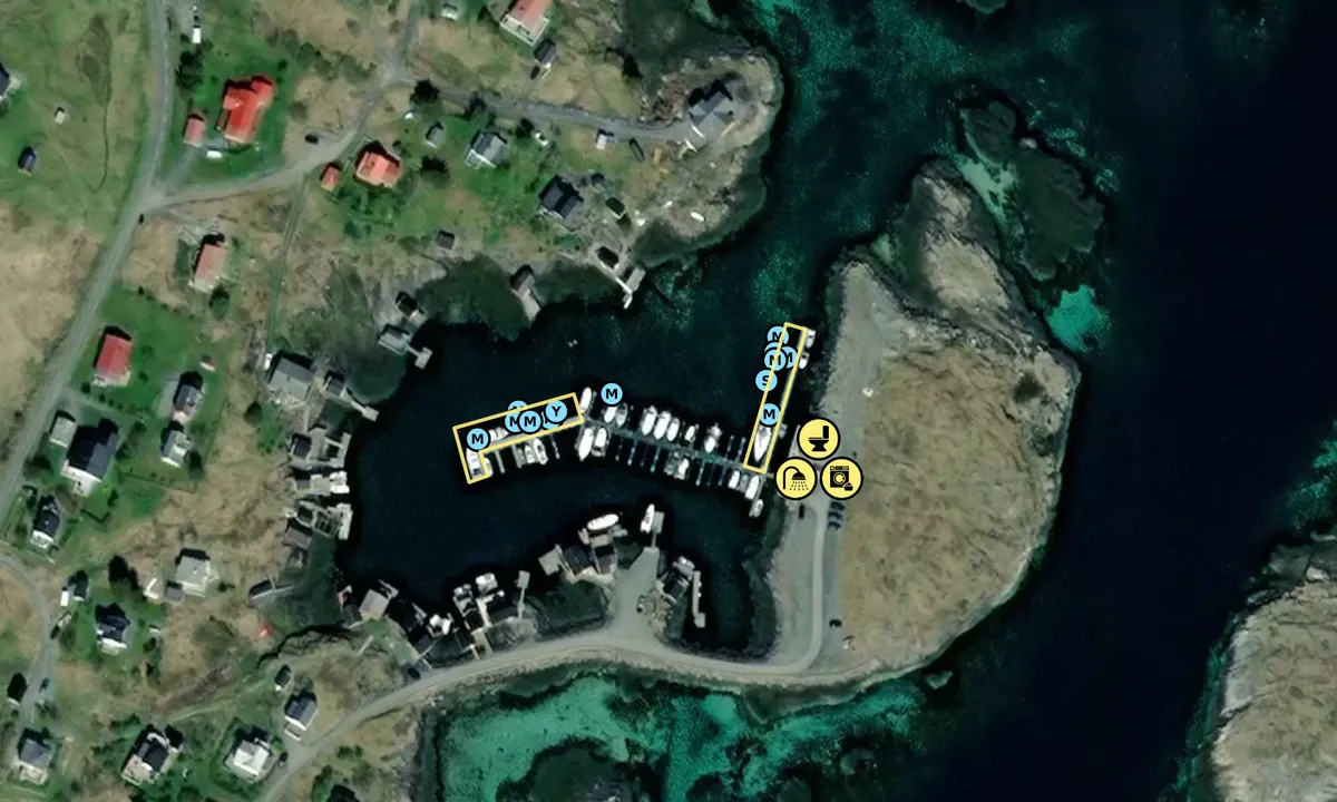 Satelite image of Sleneset Båtforening