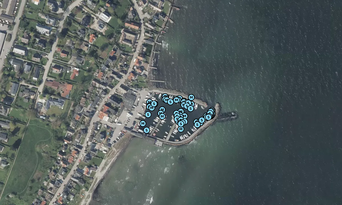 Satelite image of Sletten Havn