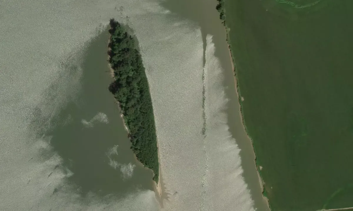 Flyfoto av Slim Island Towhead Lower