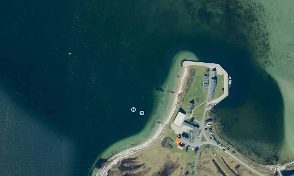 Satelite image of Slipshavn Røde Lade bouy