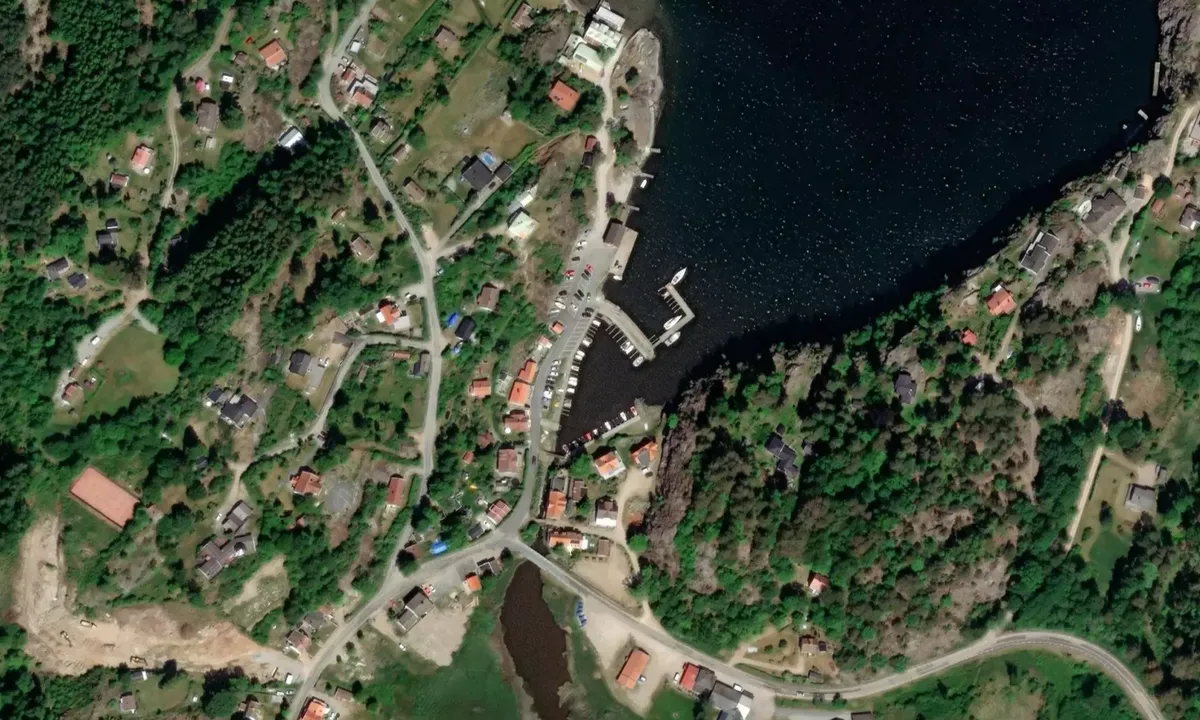 Flyfoto av Slussen - Henån