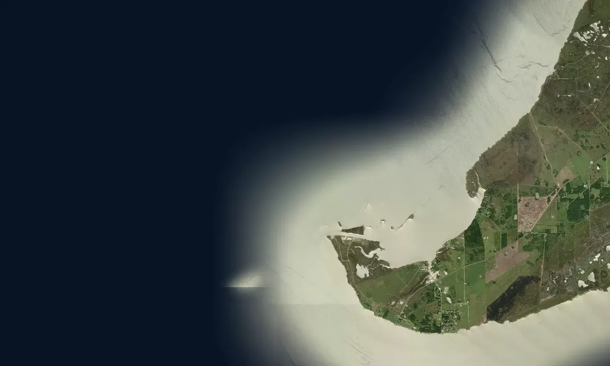Flyfoto av Smith Point