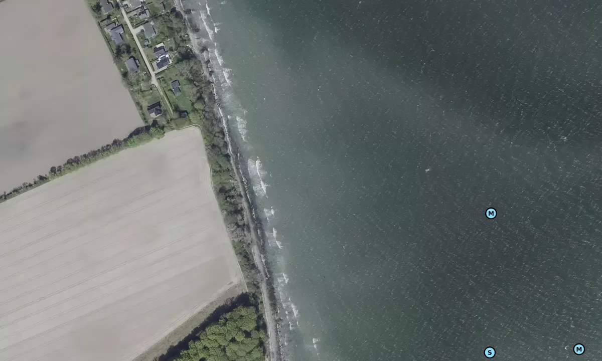 Satelite image of Smørmosen Thurø