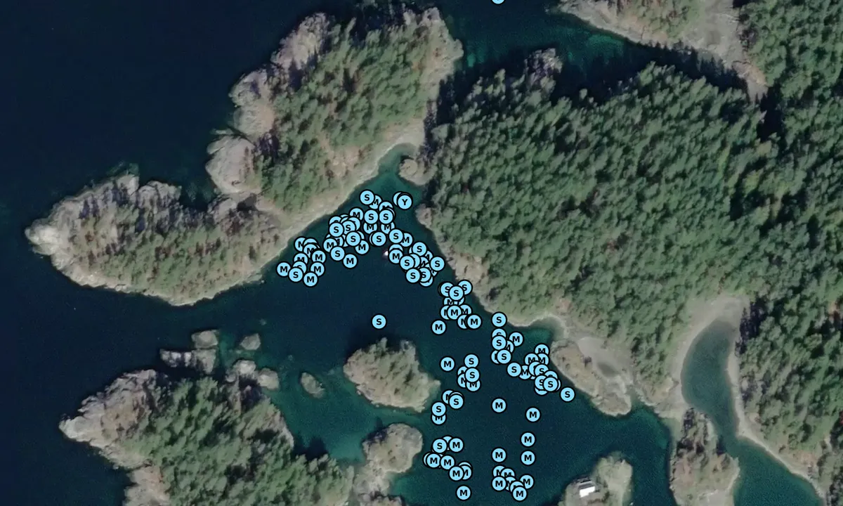 Satelite image of Smuggler Cove