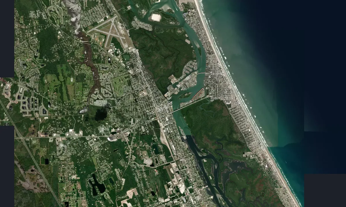 Flyfoto av Smyrna Beach (free dock)