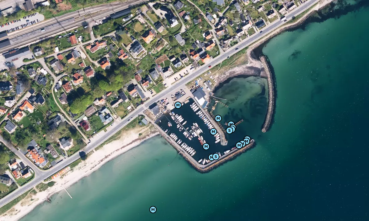 Satelite image of Snekkersten Havn