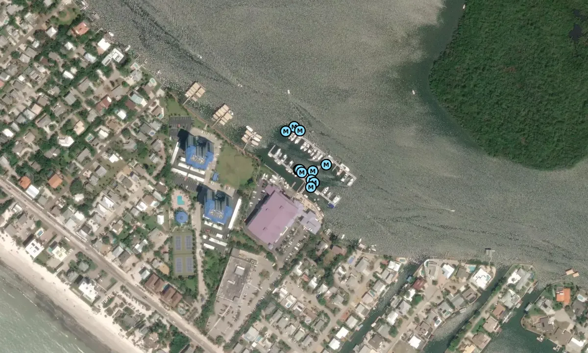 Satelite image of Snook Bight Marina - Fort Myers Beach