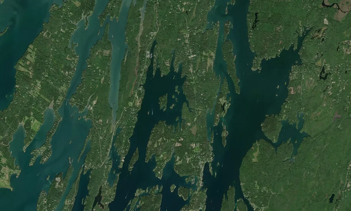 Flyfoto av Snow Island East