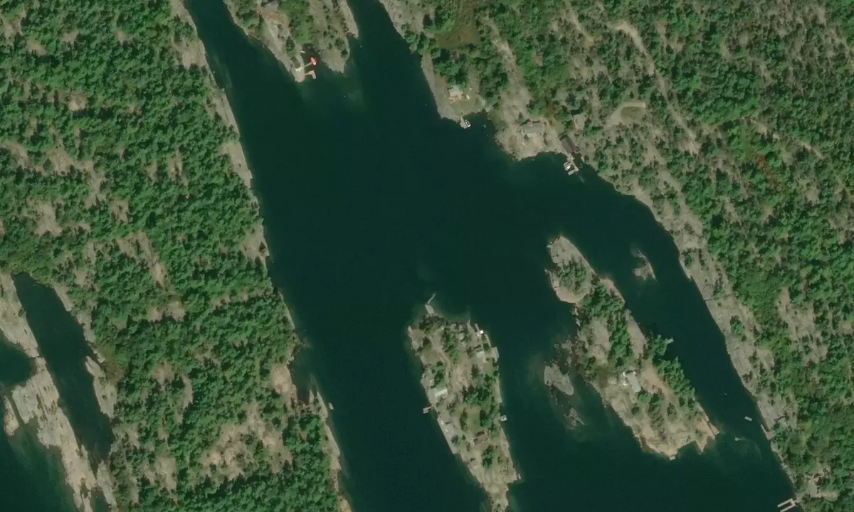 Satelite image of Snug Harbour - Parry Sound