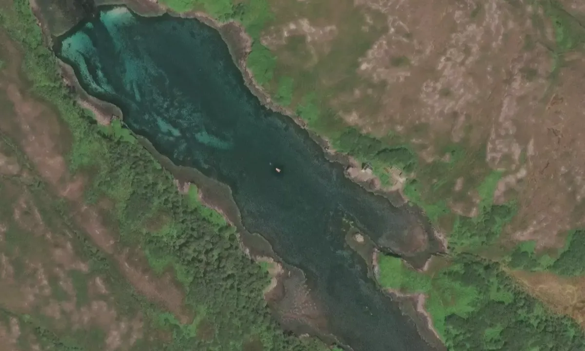 Satelite image of Soay Harbour