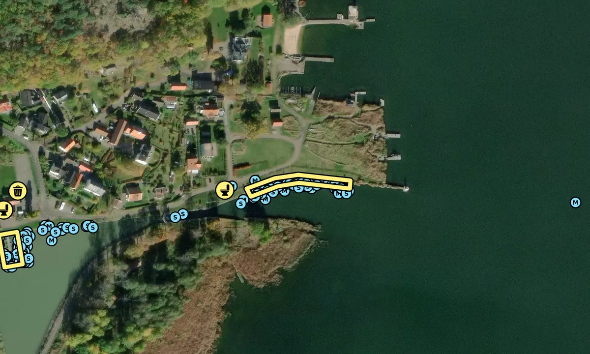 Satelite image of Söderköping - Storån